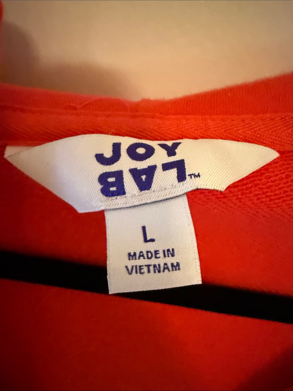 JoyLab Bright Red Pullover with Logo Tag - Picture 2 of 3